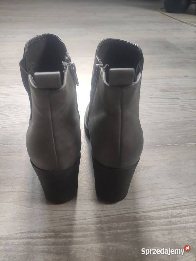 Botki szare na obcasie Graceland rozmiar 39 sprzedam