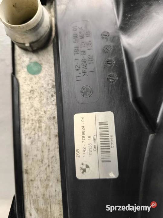 KOMPLET CHŁODNIC WENTYLATOR BMW E61 25D 7789824 wielkopolskie