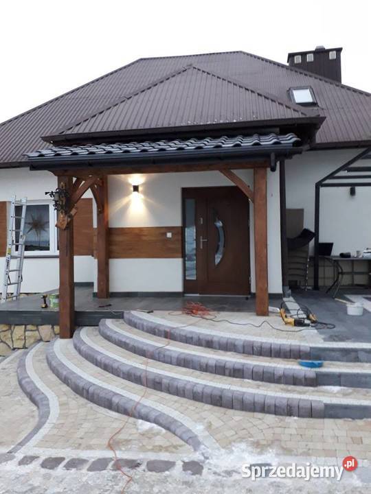 Zadaszenie drzwi daszek zadaszenia na taras lubelskie Zamość