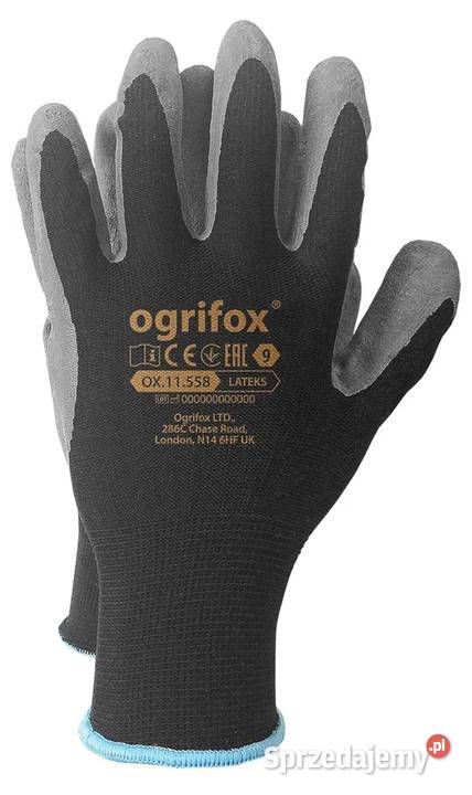 Rękawice robocze ogrifox rozmiar 9 lubelskie Łuków sprzedam