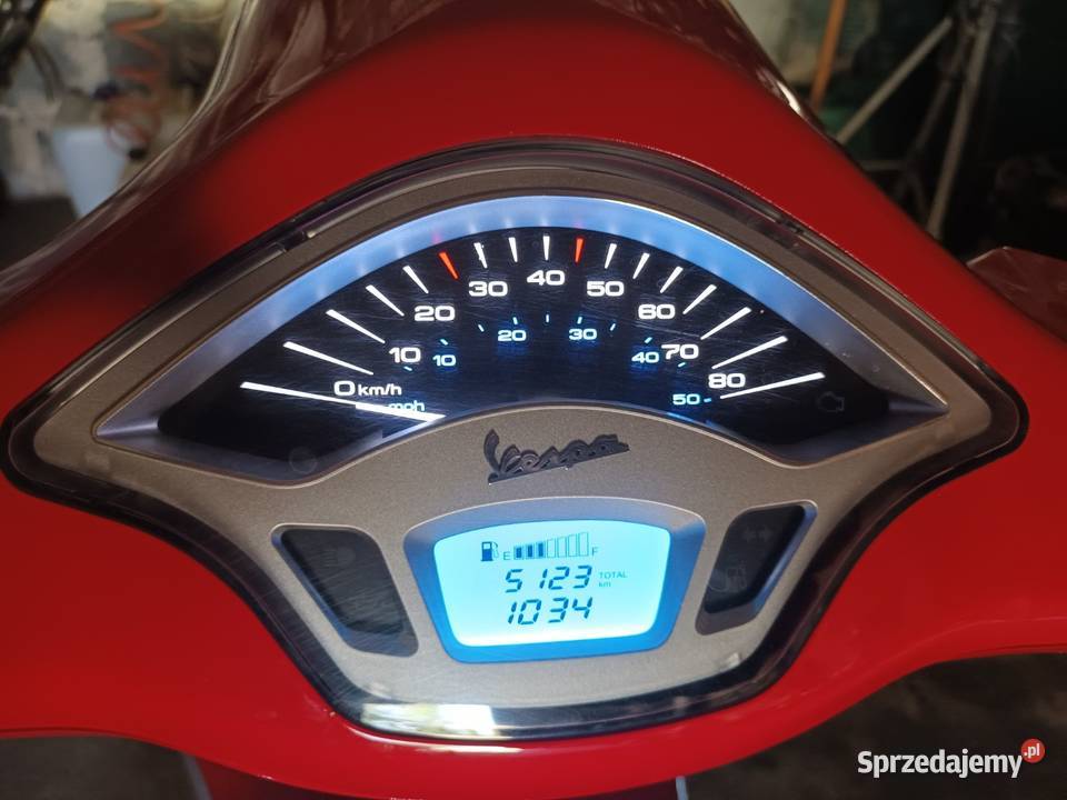 Skuter vespa primavera 50 4t 3v rosso 894 eu małopolskie