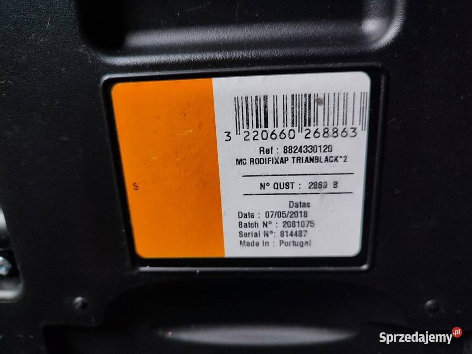 Sprzedam fotelik MaxiCosi RodiFix AirProtect śląskie sprzedam