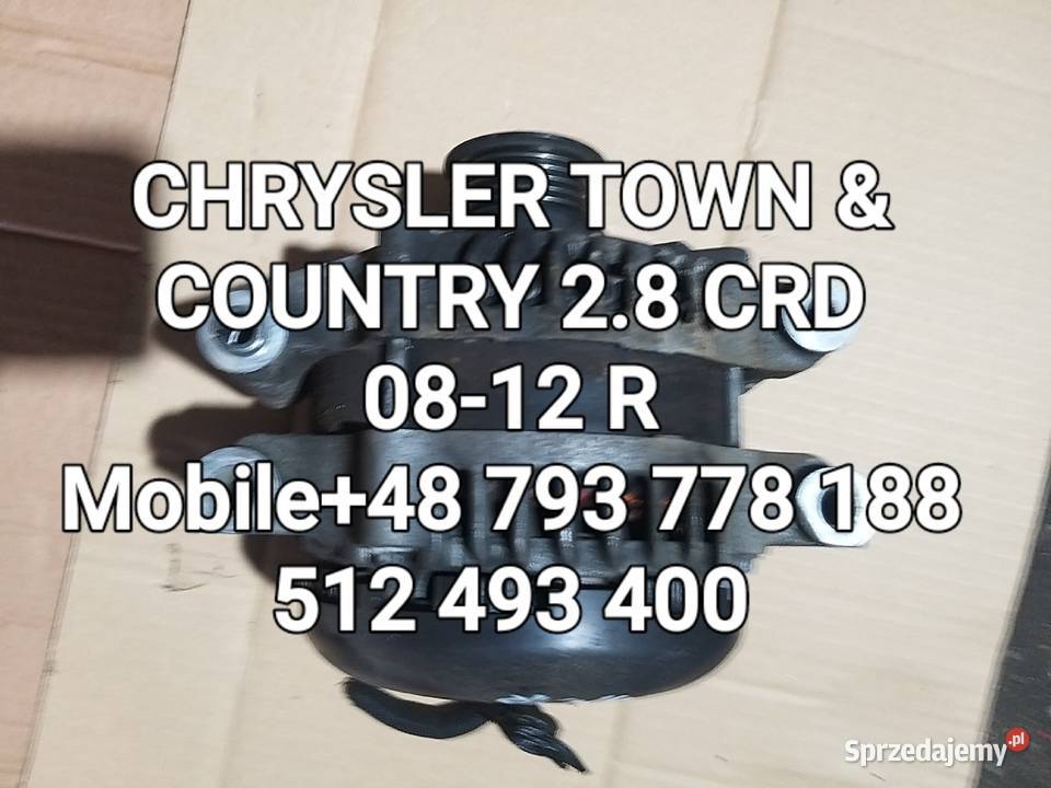 ALTERNATOR CHRYSLER TOWNCOUNTRY 28 CRD 0812 R osobowe Części samochodowe Kawnice