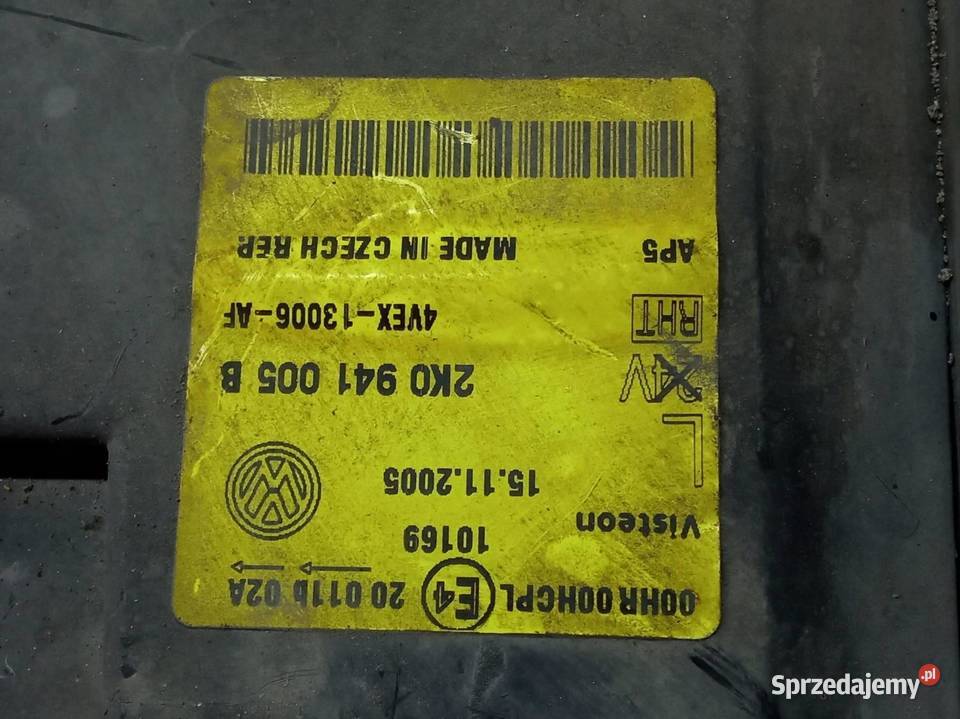 LAMPA PRZÓD LEWA EU 2K0941005B VW Volkswagen Lampy przednie