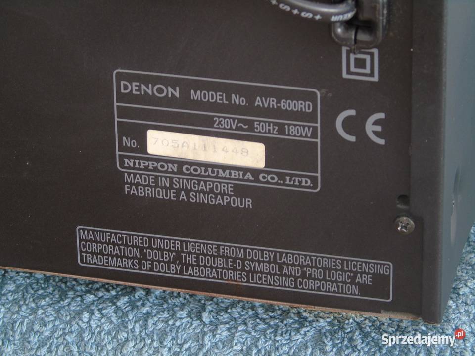 Amplituner Denon AVR600 RD sprawny i mocny Jasło
