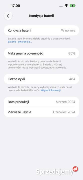 iPhone 15 Pro łódzkie Piotrków Trybunalski sprzedam