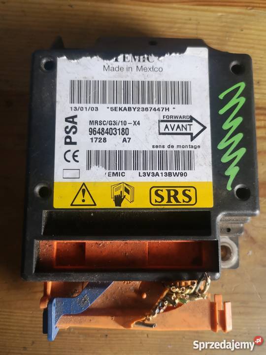 Sensor airbag CITROEN C5 9648403180 Margonin