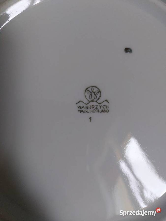 porcelana Wałbrzych 3 miski średnica 22 kwiaty Porcelana i szkło wielkopolskie