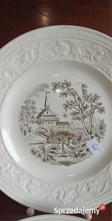 Talerz z reliefem na kołnierzu talerza Syg Gdańsk sprzedam