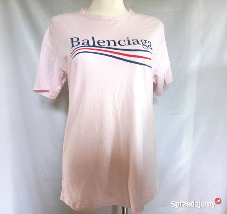 Tshirt różowy r L Balenciaga stan Moda i Styl podlaskie Białystok