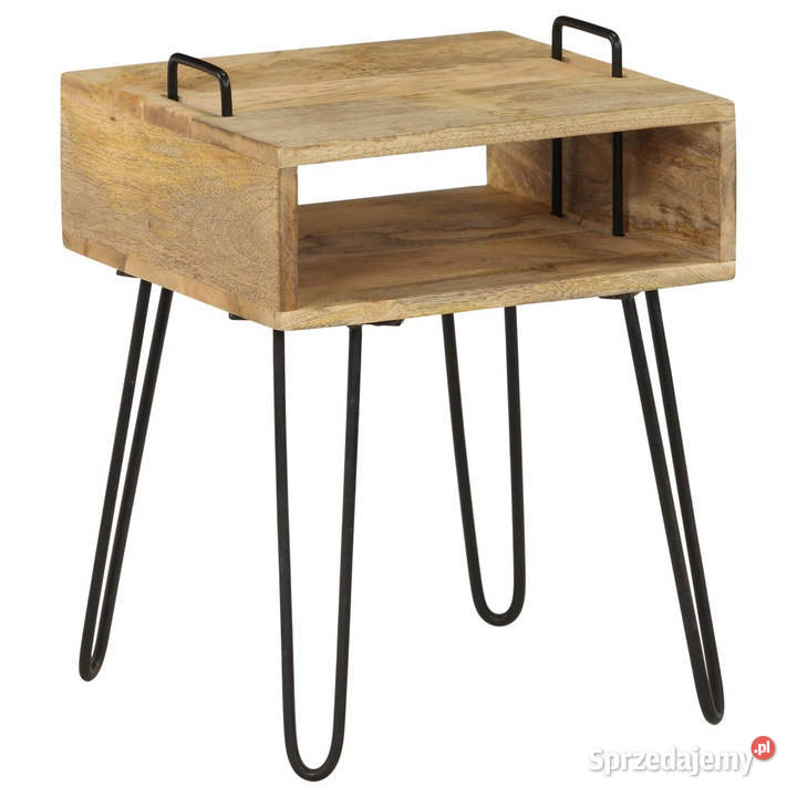 Stolik nocny z litego drewna mango 40 x 34 x 47