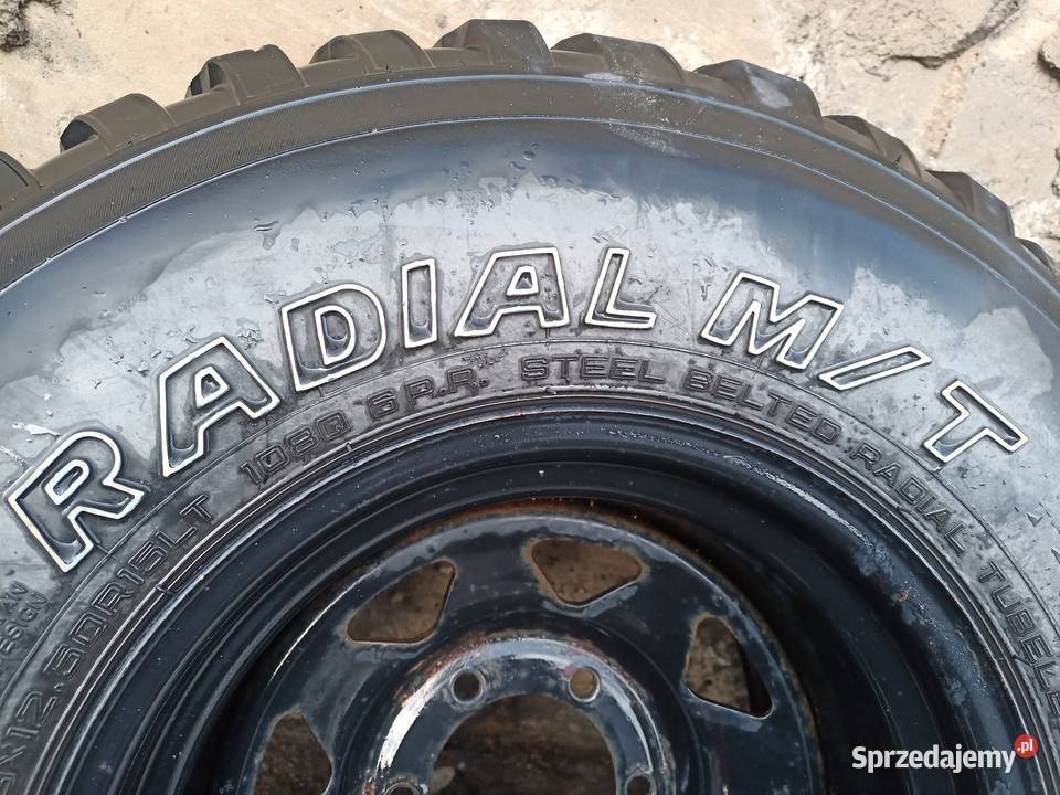 Koła 33X1250R15 opony King Cab Navara Ranger Opony, koła, felgi Czernice Borowe
