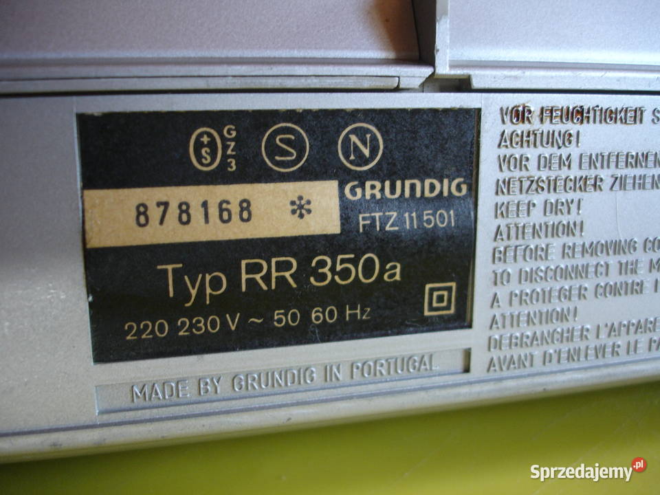 Radiomagnetofon GRUNDIG RR350 Pozostałe Zielona Góra