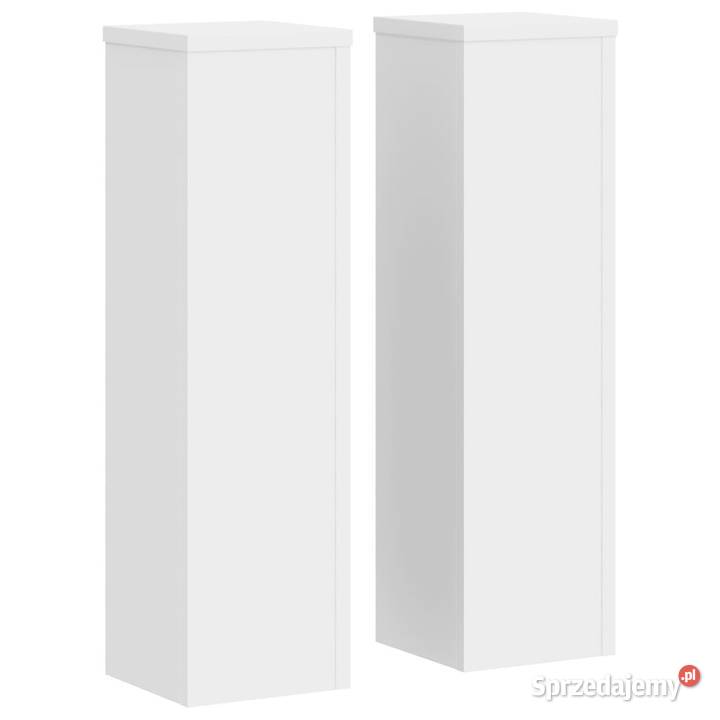 Podstawki pod doniczki 2 białe 17x17x60 WM852933 Warszawa