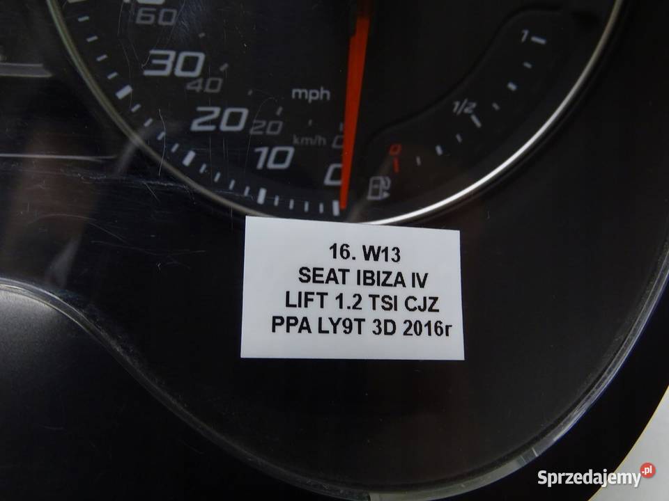 LICZNIK ZEGARY SEAT IBIZA IV LIFT 12 TSI Wyposażenie wnętrza sprzedam