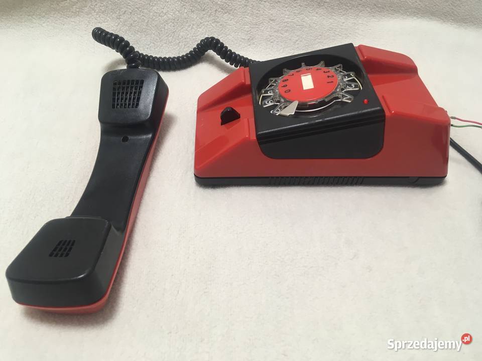 PRL stary telefon Bratek czerwony zachodniopomorskie Kołobrzeg