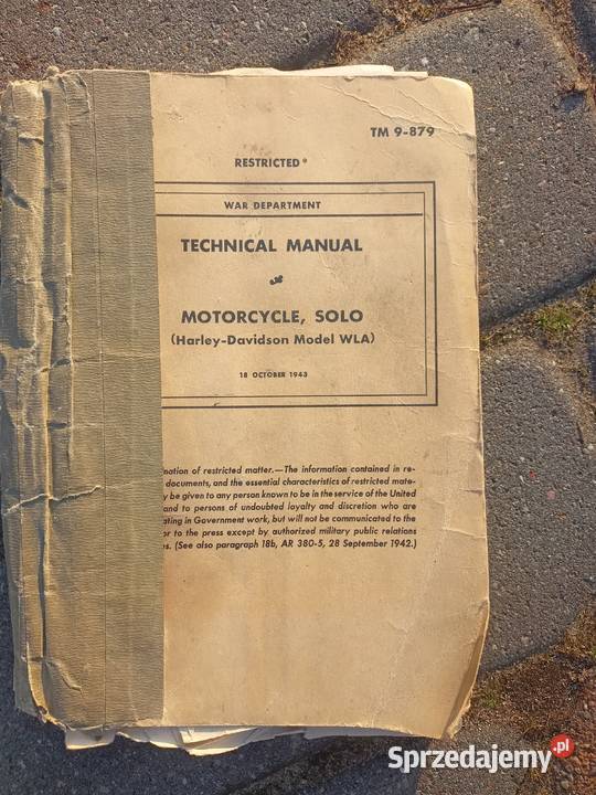 Harley WLA 42 Instrukcja kujawsko-pomorskie Bydgoszcz