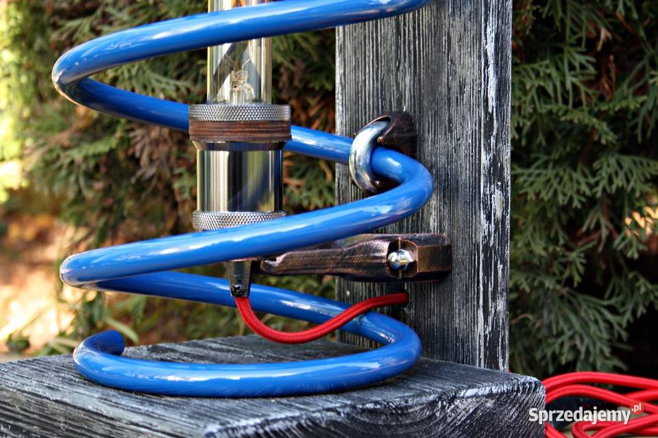 Lampa stojąca sprężyna Loft Scrap Metal Art Lampy stołowe i nocne Oświetlenie Dębica