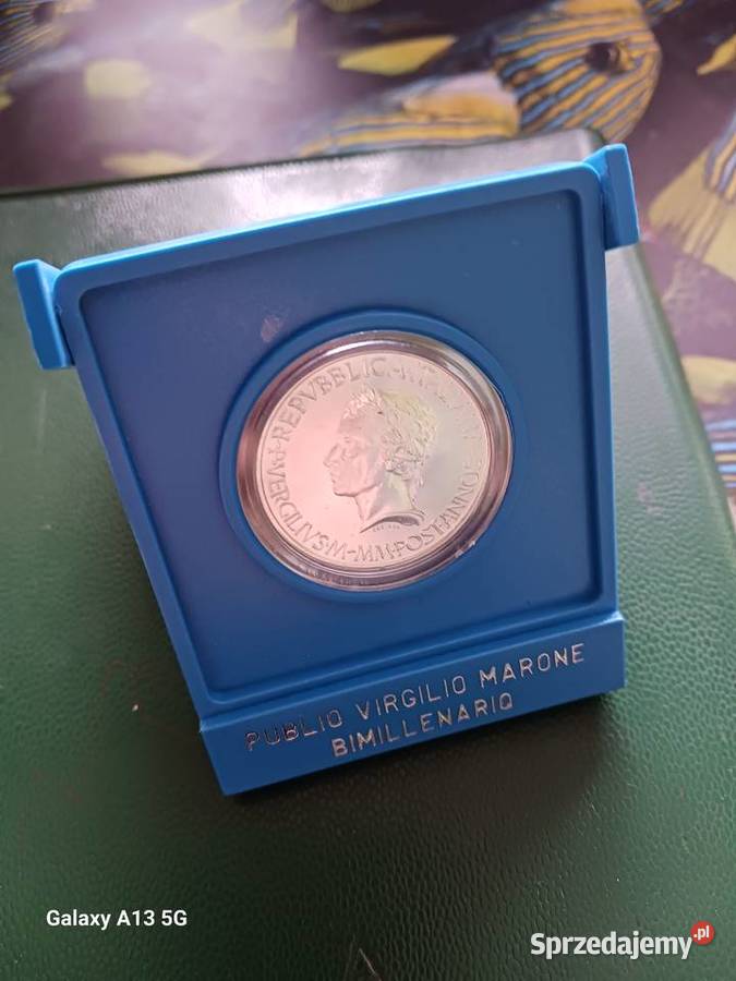 500 Lirów Włochy 1981 r Wergilius Mennicze Numizmatyka sprzedam