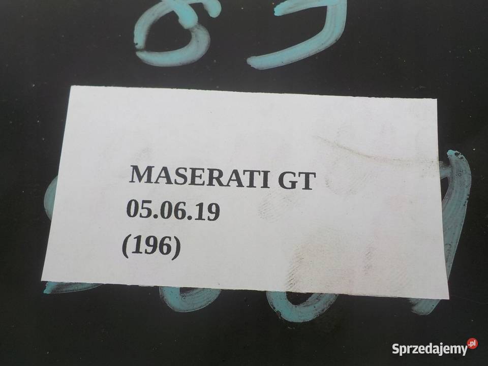 BELKA WSPORNIK SANEK TYŁ MASERATI GRANTURISMO Motoryzacja wielkopolskie Nowy Tomyśl
