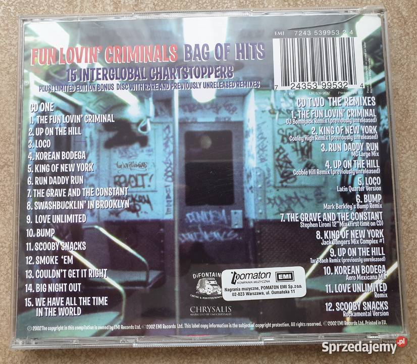 CD Fun Lovin Criminals Bag of Hits