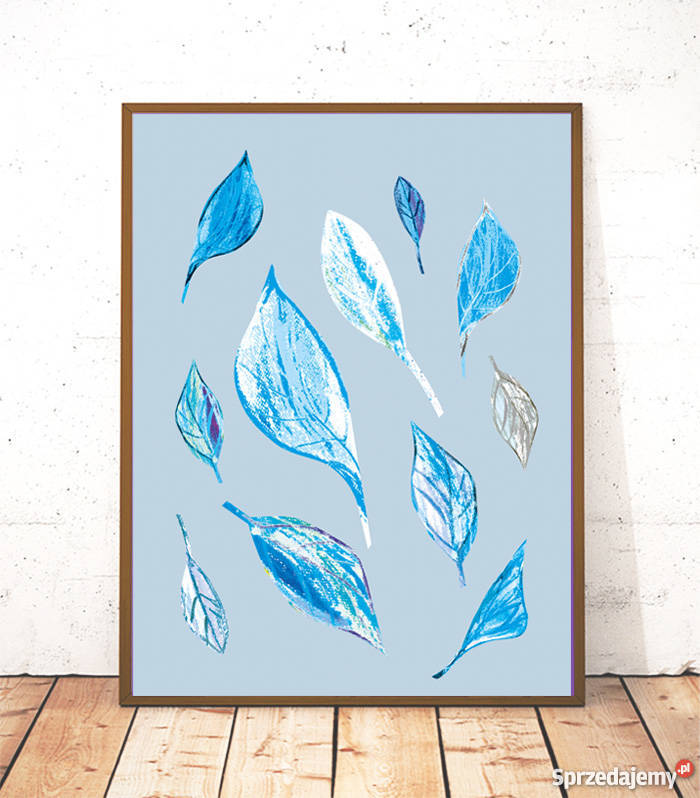 ładny plakat niebiesko saryplakat Katowice