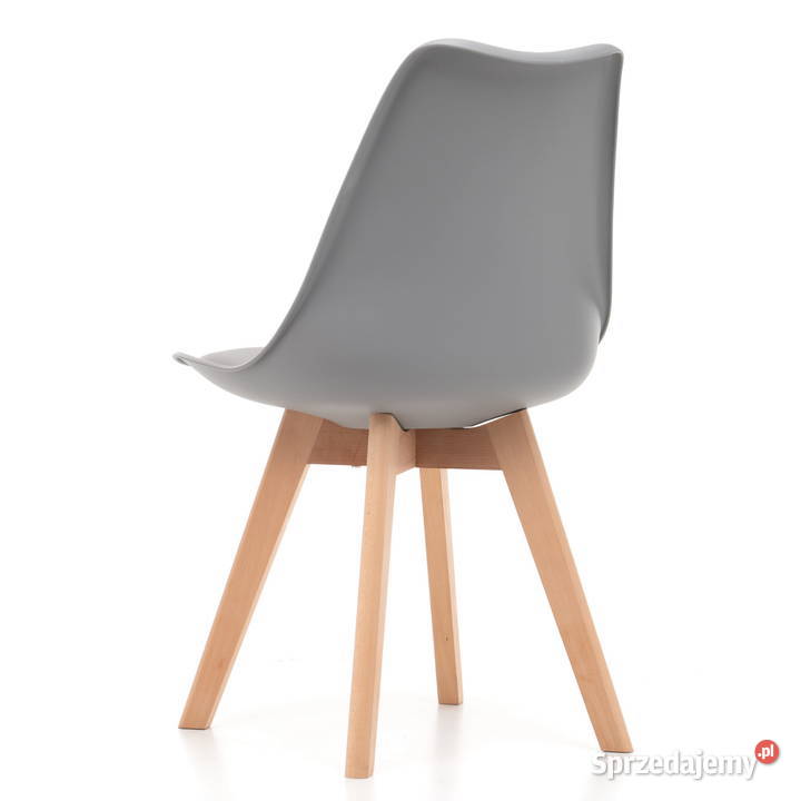 Szare Krzesło Dublin Z Poduszką Szarą Wysyłka 51cm wielkopolskie Tarchały Małe