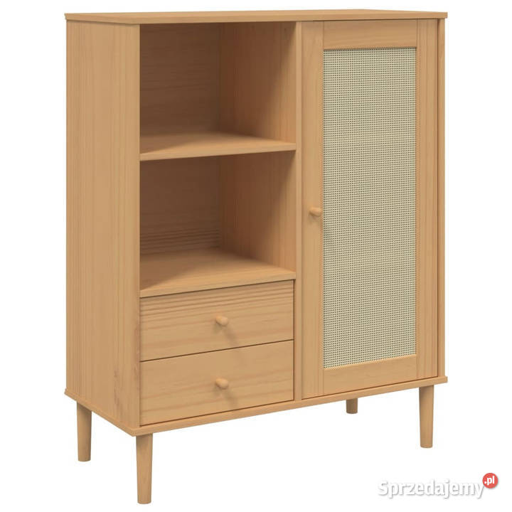 Szafka SENJA imitacja rattanu brązowa 90x40x112 Warszawa sprzedam