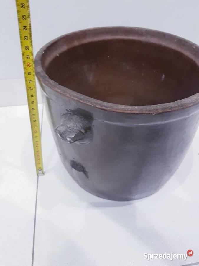 Stary duży kamionkowy garnek do kiszenia ogórków Dąbrowa Górnicza