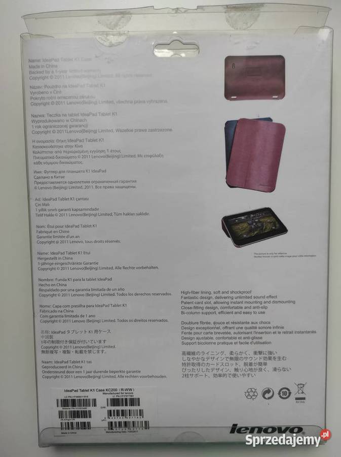 Etuipokrowiec silicon tablet Lenovo IdeaPad K1 Warszawa sprzedam