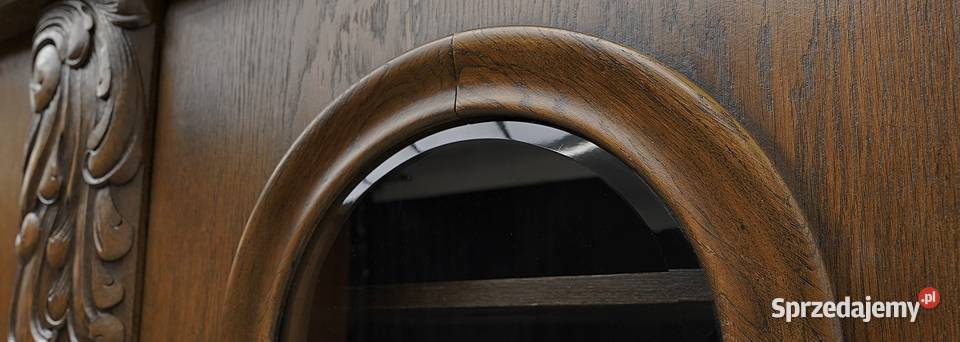 Dębowa biblioteka w stylu secesyjnym lata 30te wielkopolskie sprzedam