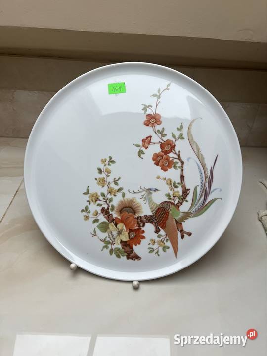 Patera z Feniksem Olivia Kaiser Germany Ręcznie Porcelana i szkło pomorskie Gdańsk