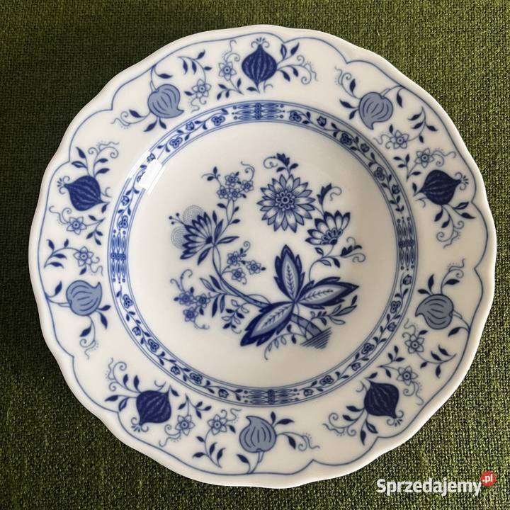 Wzór cebulowy Echt Cobalt sygn Tirschenreuth małopolskie Nowy Sącz