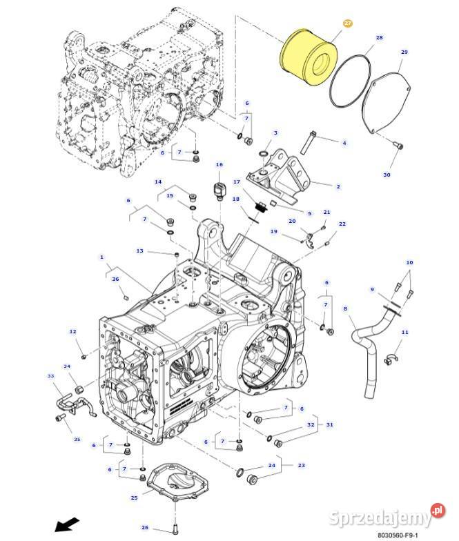 Filtr hydrauliczny Massey Ferguson Valtra