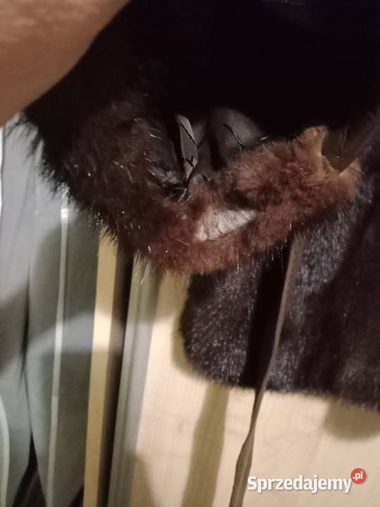 Futro kurtka skóra i Norki brązowy/beżowy Łódź
