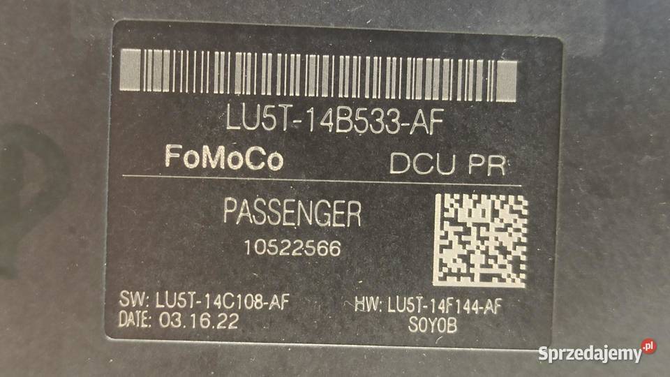 FORD PUMA MK2 MODUŁ DRZWI LU5T14B533AF dolnośląskie