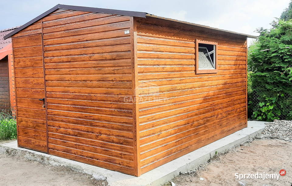 SCHOWEK DOMEK OGRODOWY 3m x 4m DWUSPAD DRZWI