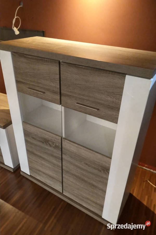 Zestaw meble salon Manhattan komoda szafka RTV Michałowice
