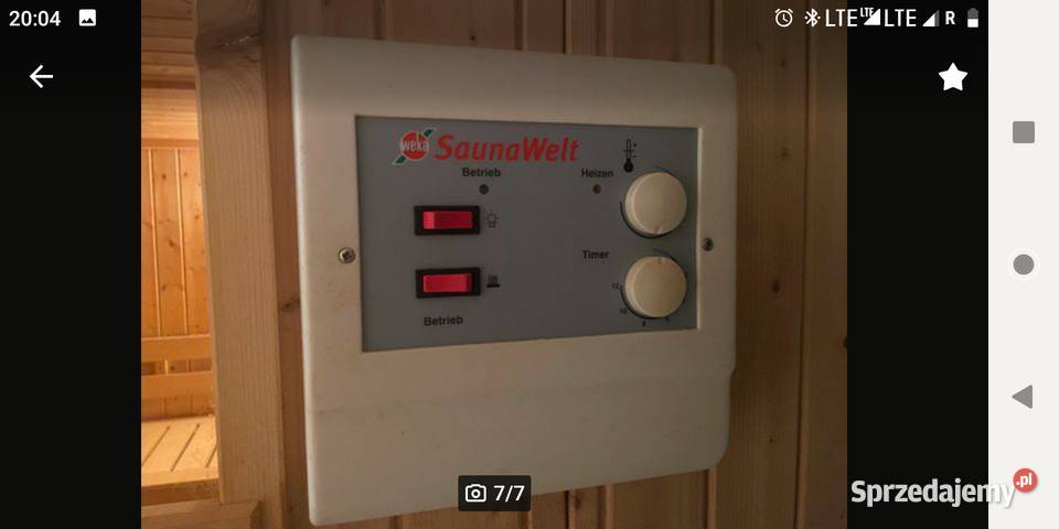 Sauna fińska sucha stanie mało używana komplet Głogów