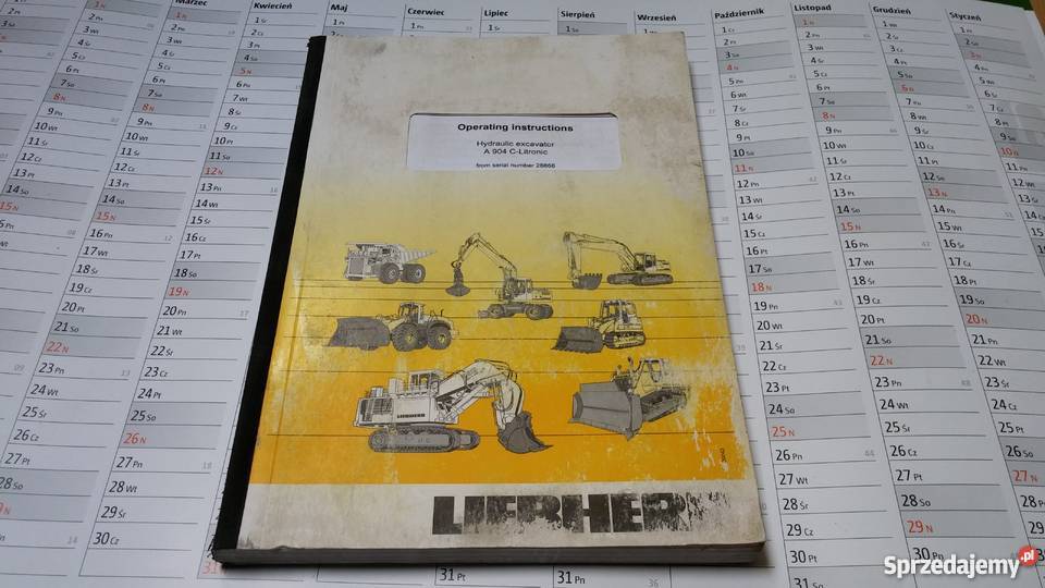 Instrukcja Liebherr A904 CLitronic Szamotuły