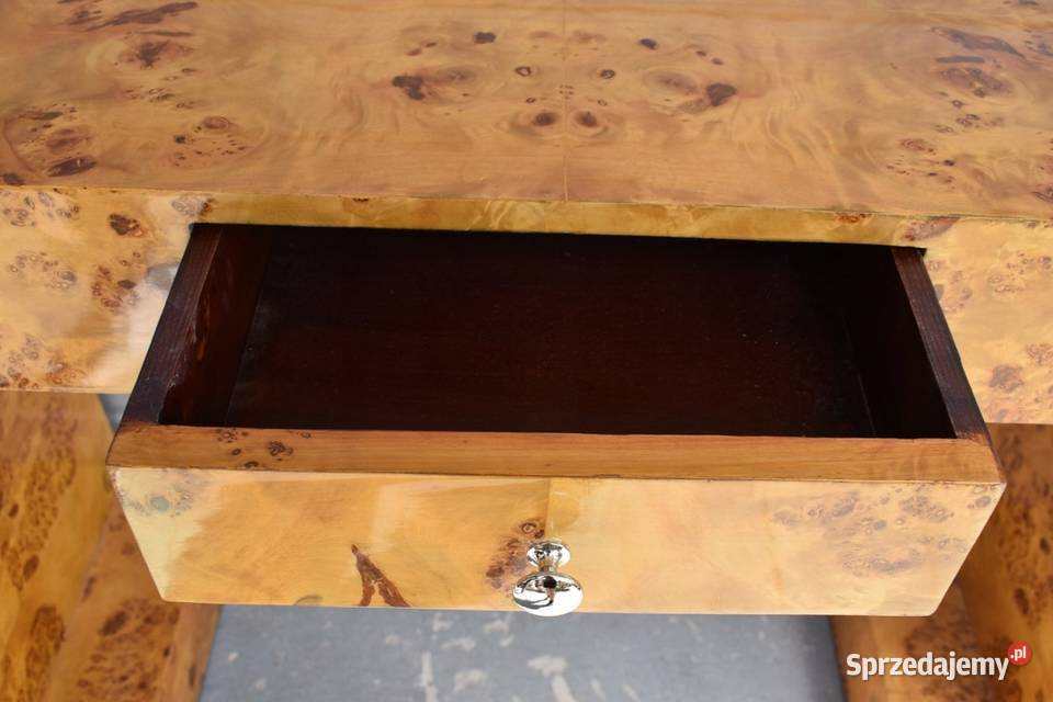 Drewniany Stolik Stół Biurko Art Deco Konsola Kraków