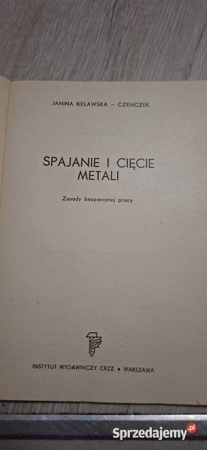 1 wydanie PRL niski nakład Spajanie i cięcie wielkopolskie Łęczyca