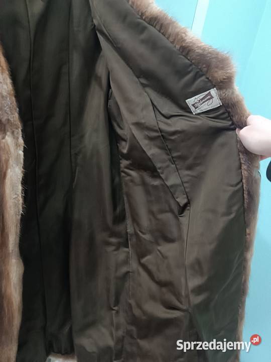 Futro naturalne z piżmaków Inny wzór