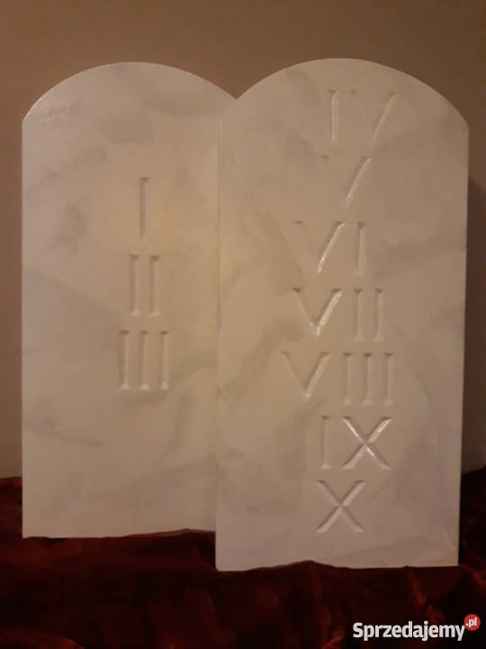 Tablice przykazan dłoń dekoracja wielkopostna