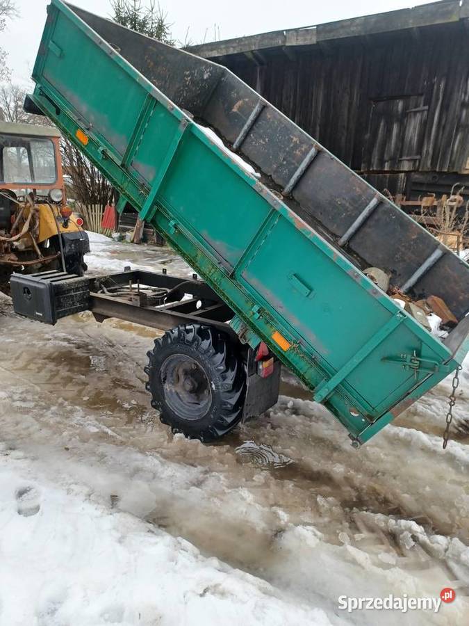 Przyczepa wywrotka jednoosiowa warmińsko-mazurskie Młynary sprzedam