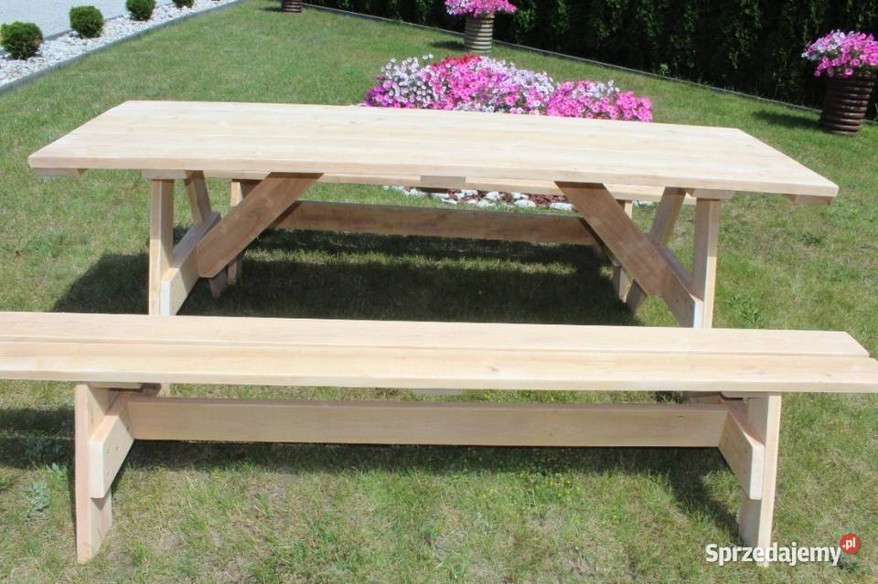 STÓŁ OGRODOWY 220 72 ŁAWKI 220 26 SOSNA Milicz