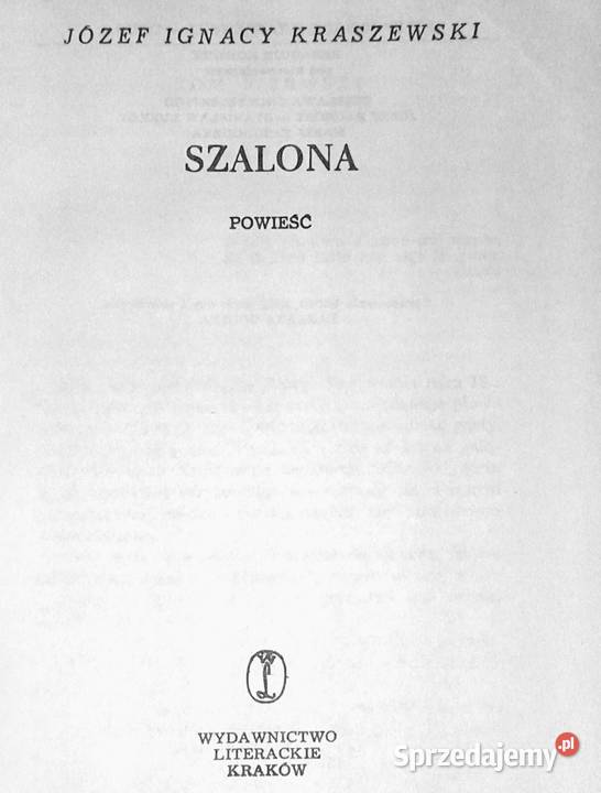 Szalona Józef Ignacy Kraszewski
