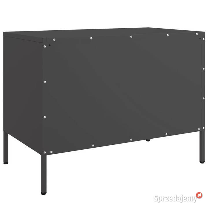 Szafka RTV czarna 68x39x505 stalowa WM842994 Warszawa sprzedam