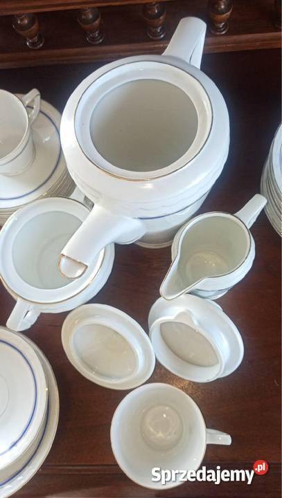 Filiżanka z talerzykiem Carl Tielsch Altwasser Porcelana i szkło Gdańsk