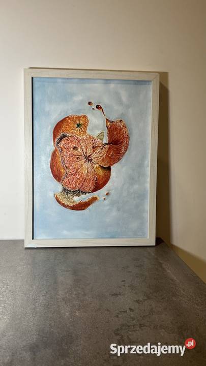 Pomarańcza w ruchuNowoczesny obraz olejny z Zielona Góra